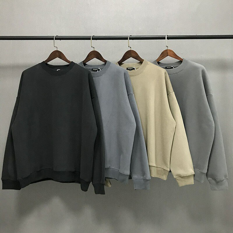 

Men' Hoodies & Sweatshirts Season 6 Kanye West jerseys of the Women 2021 Winter High Quality Solid Cotton jumper Calabasas Heavy Woven Sweatwear Cloth with