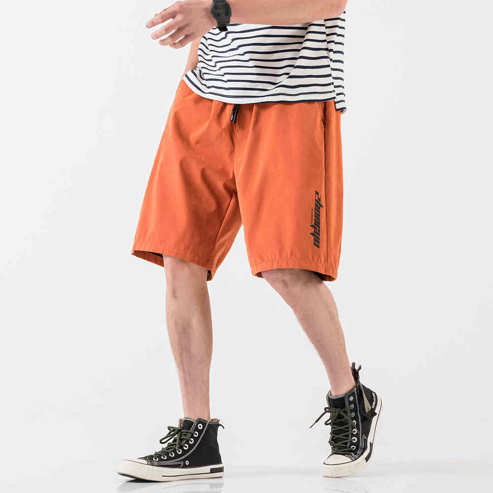 

Men's Shorts 2021 Summer Casual Loose Straight Hip Hop s Solid Cool Beach For Homens Streetwear BFFA, Army green