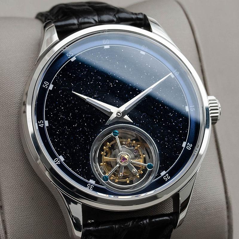 

Wristwatches Men's Luxury Sugess Skeleton Mechanical Luminous Seagull Movement ST8230 Dress Watch For Men Business Clock 2021