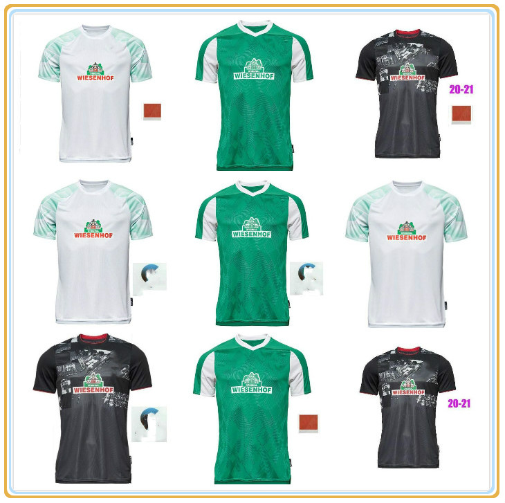 

2021 Werder Bremen soccer jersey home green #22 CHONG #9 SELKE 2022 away white 3rd black Customized football shirt, Black;yellow