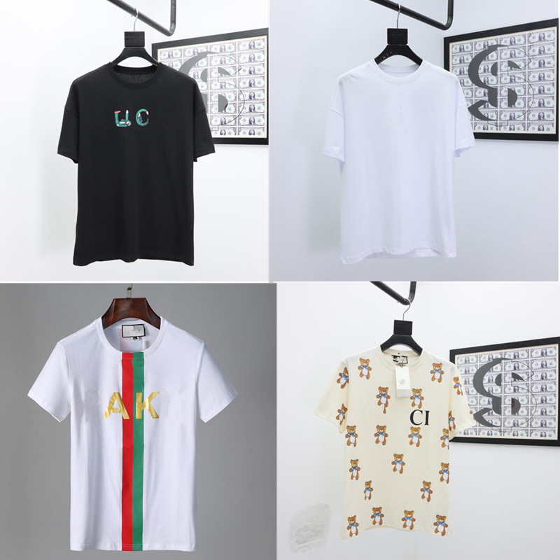 

Fashion mens t shirt summer Short sleeve top European American 3D printing T-shirt men women couples high quality Casual clothes large size M-3XL, White;black