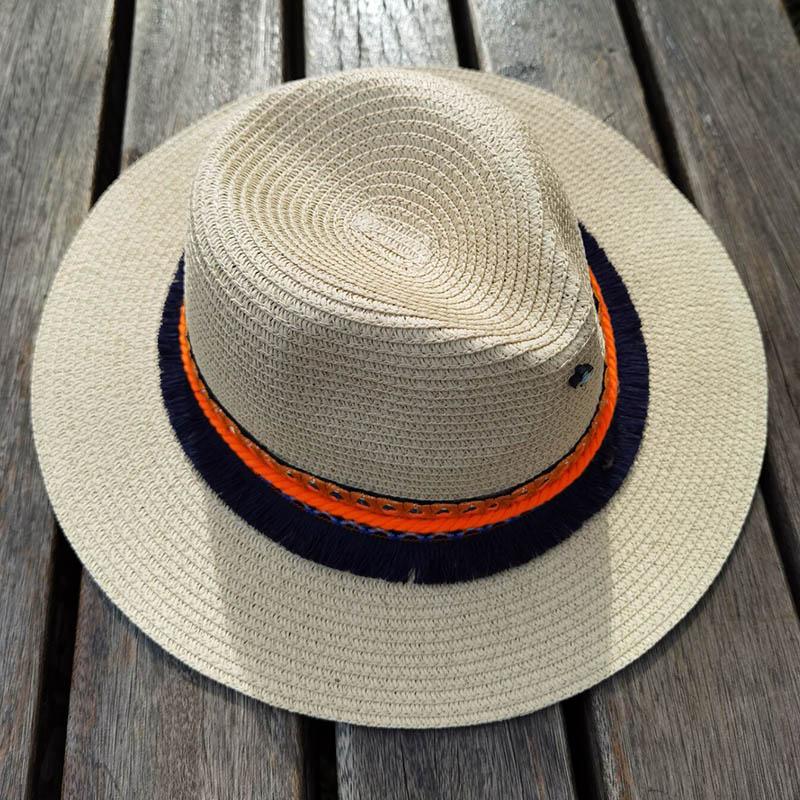 

Berets Spring Elegant Women Artificial Straw Hat Wide Woman Panama Sombrero Cap For Party Go To Beach, Color1