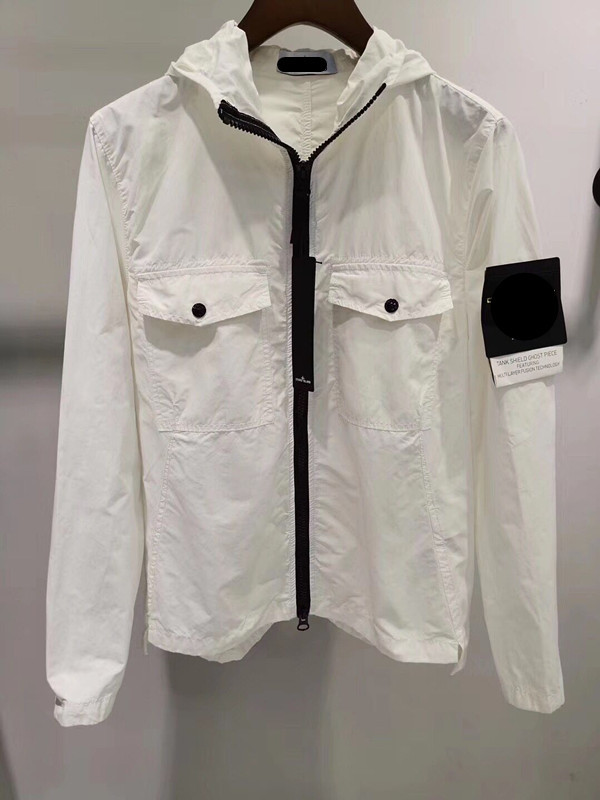 

Designer Mens Hoodie Stone Spring Autumn Coat Windrunner Fashion Hooded hoodies island Sports Windbreaker Casual Zipper Coats Man Outerwear, Black