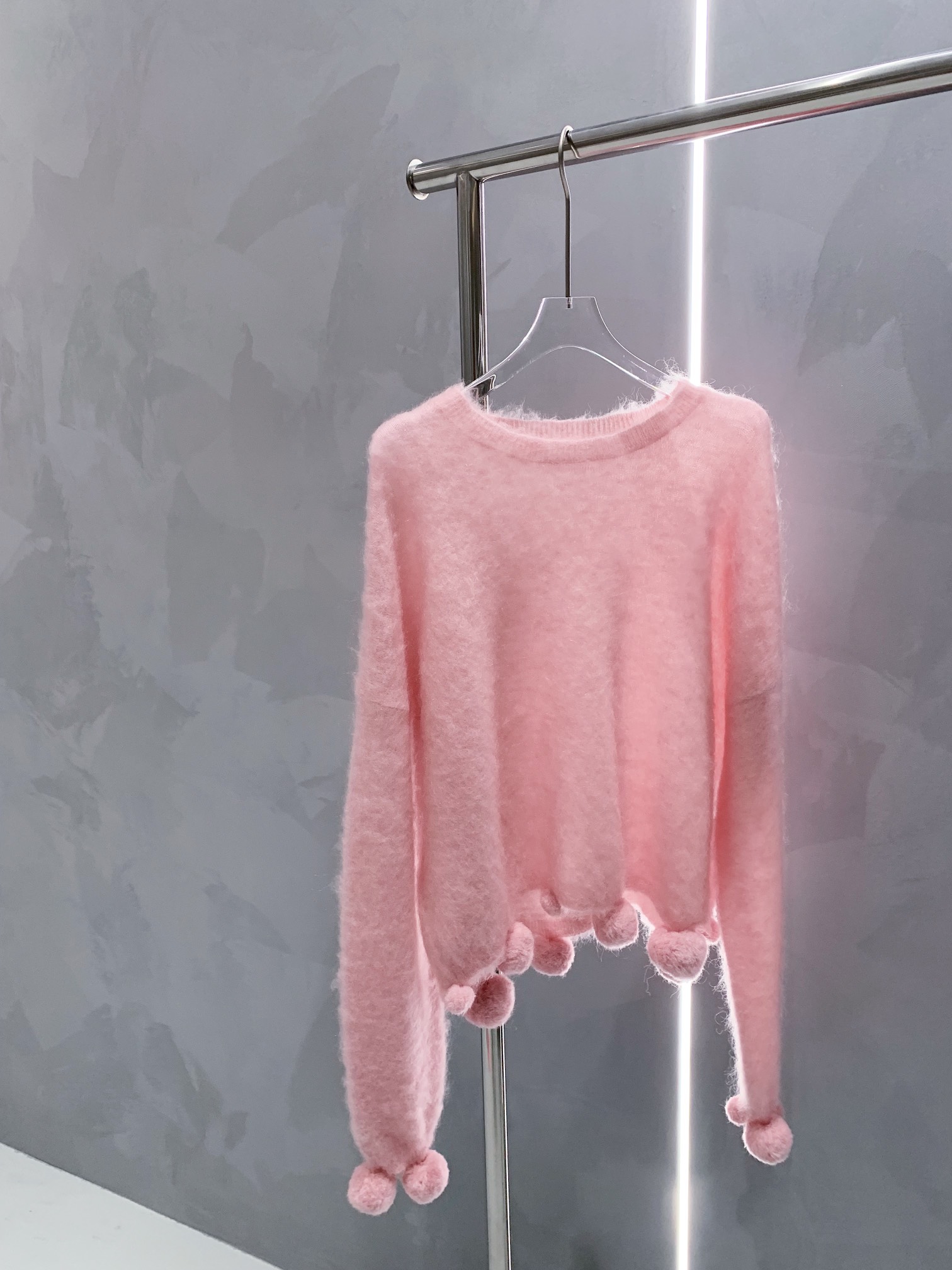 

Autumn winter super mohair sweater new style, Pink