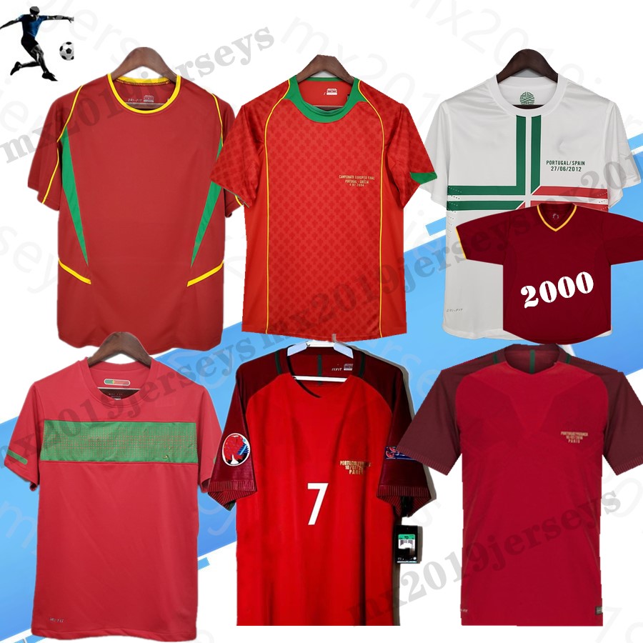 

Euro 2000 Figo RONALDO 1998 1999 2002 2010 2012 2016 2004 World Cup Retro Soccer Jersey NANI RUI COSTA 02 classic Football Shirts Camisetas de fútbol Uniforms, 2016 home