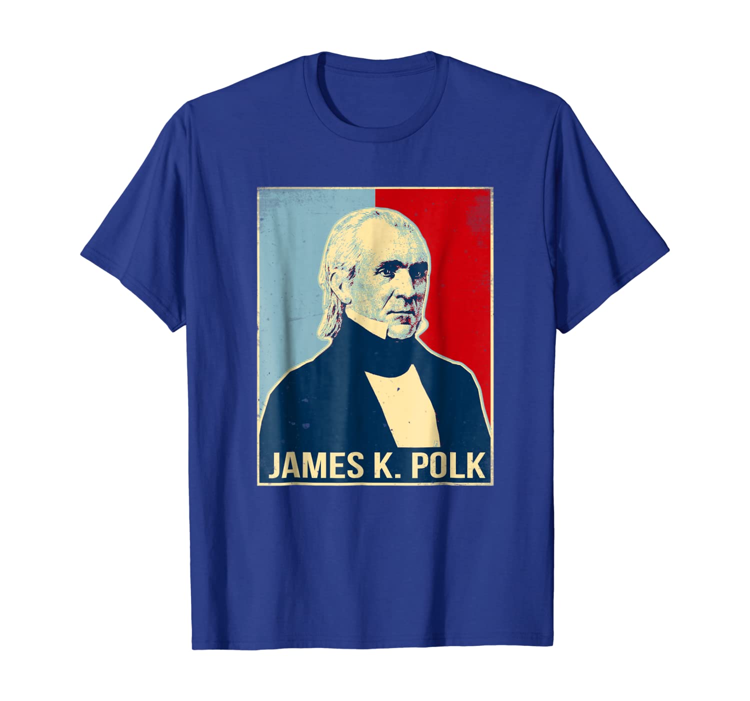 

james k. polk president tshirt, White;black