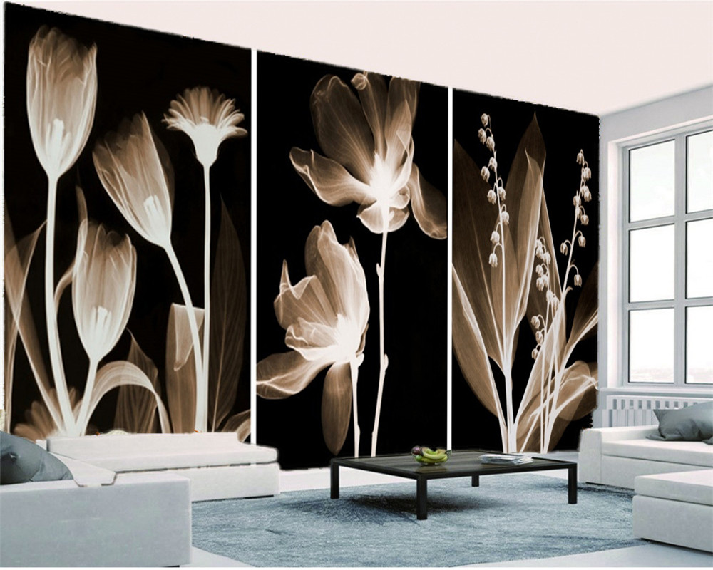 

3d Wallpaper Custom Photo Mural Beautiful Flower Living Room Bedroom TV Background Wall Wallpaper, Brown