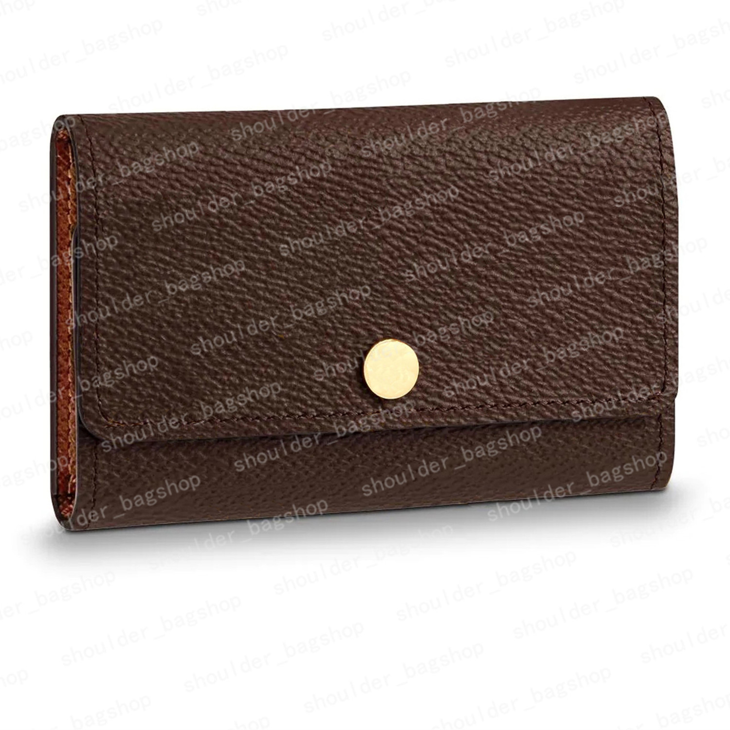 

6 Key Holder Key Pouch Key Wallet Mens Pouch Womens Card Holder Handbags Leather Card Chain Mini Wallets Coin Purse 010 0923, #01 brown flower