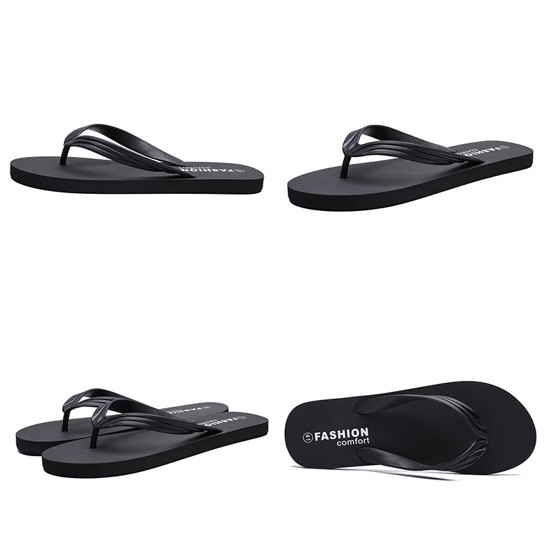 

men slide slipper sport black casual beach shoes hotel flip flops summer discount price outdoor mens slippers, # 4