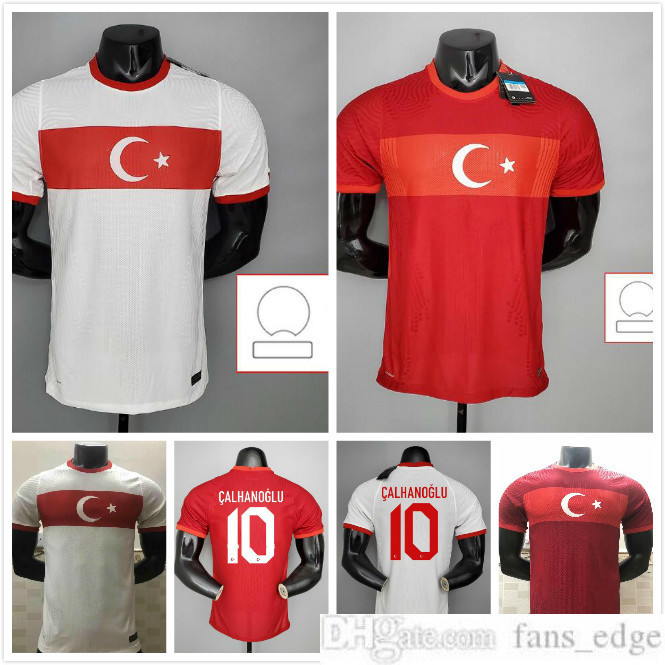 

Player version 2021 Turkey Soccer Jersey ARDA INAN TOSUN TUFAN ERKIN MALLI TOPA CALHANOGLU OZTEKIN Custom Home Red Football Shirt Uniform 20, Black