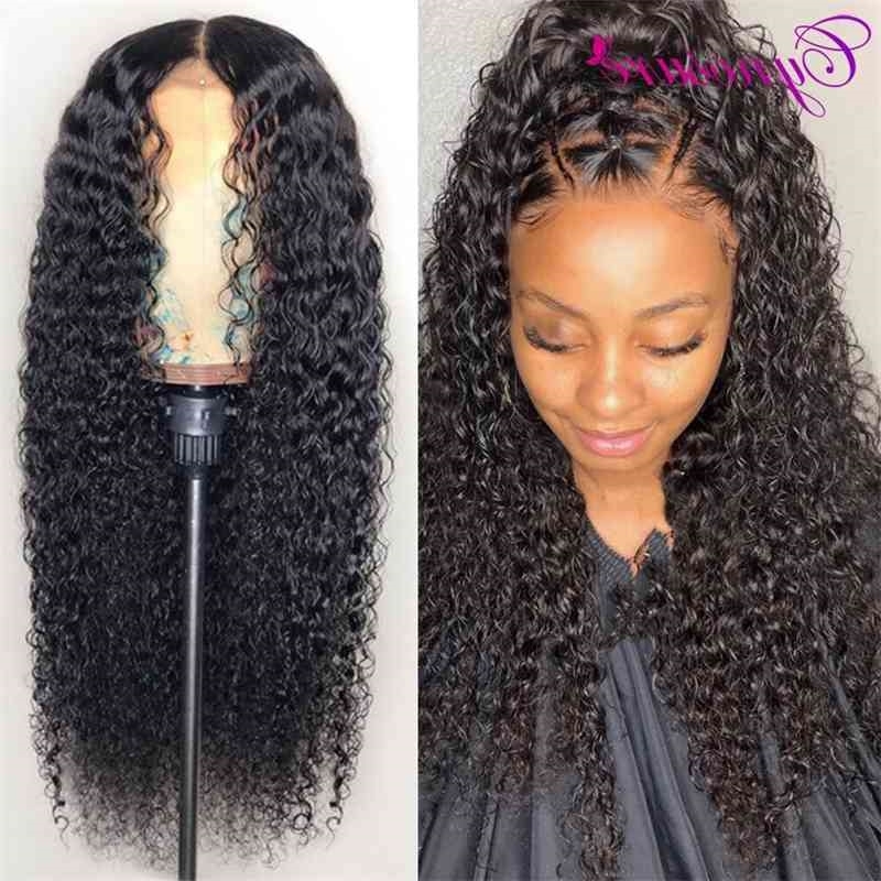 

13x4/13x6 HD Transparent Cynosure Front Human Hair Wigs For Women 180% Remy Brazilian Kinky Curly 4x4 Lace Closure Wig, 13x6 hd lace wig