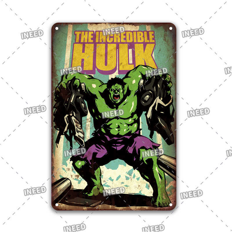 

Vintage Comic Poster Sign Personalized Children Room Decoration Retro Kids Babyroom Wall Sticker Cartoon Metal Plates