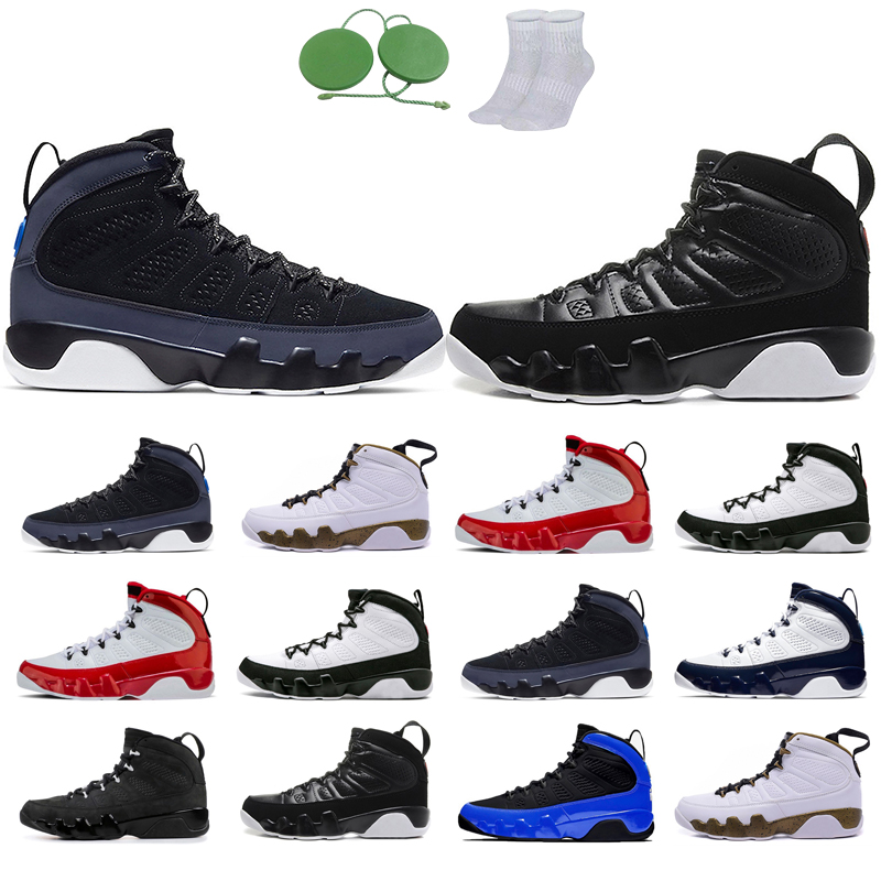 

9s man basketball shoes Anthracite Black white Blue Dream It Do Gym Red OG space jam Racer The Spirit UNC trainers Outdoors Sports Athletic All colors shoe Flat New