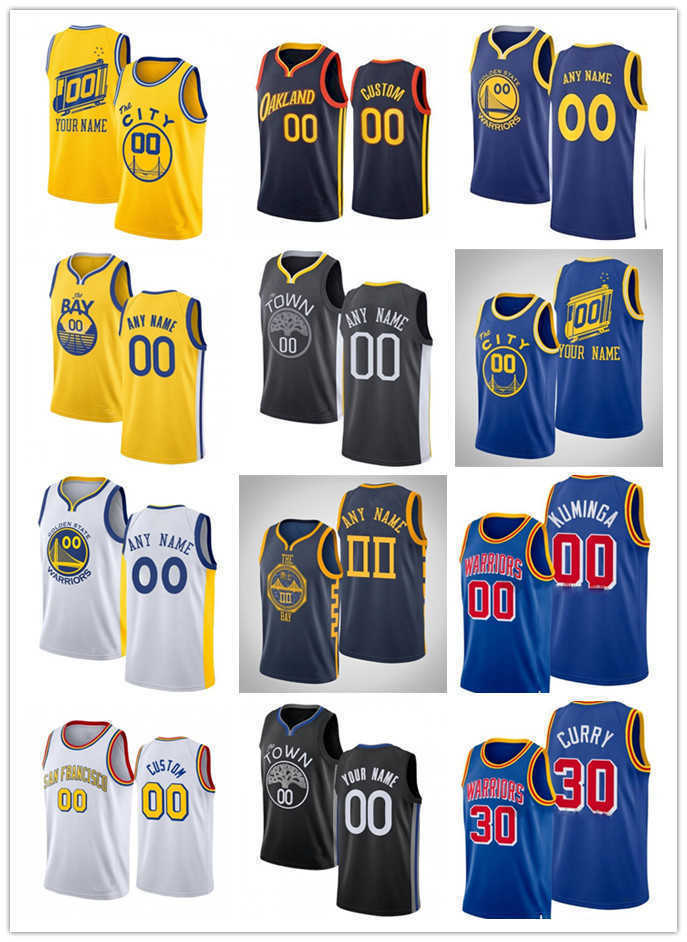 

75th Custom Men Women Golden State's Warriors's 8 Nemanja Bjelica 9 Andre Iguodala 00 Jonathan Kuminga 1 Damion Lee 12 Quinndary Weatherspoo, Black;red