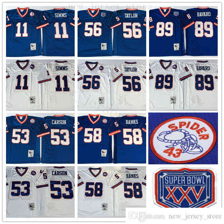 

Vintage NCAA Retro ManNewYorkGiantFootball Jersey Top Quality Mens Red White Black Green Blue Stitched Jersey Shirt