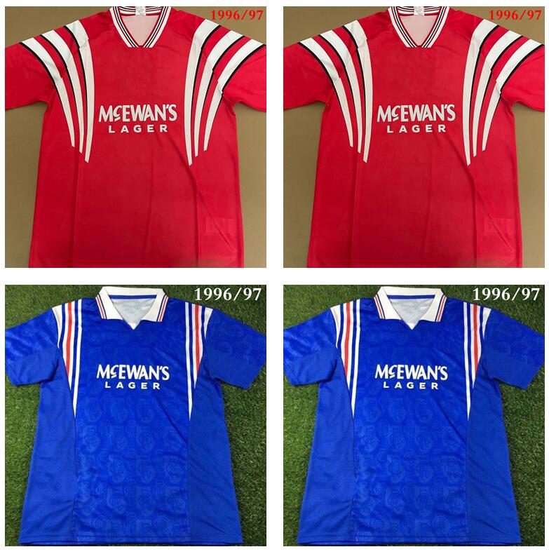 

TOPS 1996 1997 retro soccer jerseys Star Laudrup McCoist 9 Gascoigne 8 ALBERTZ van Bronckhorst classices vintage 1993 1994 away football, 1996/97 3rd shirt