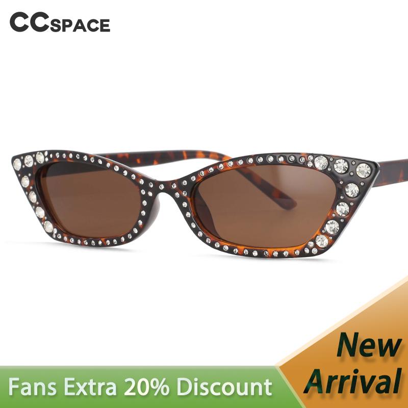 

Outdoor Eyewear 53842 Cat Eye Narrow Rhinestone Ladies Sunglasses Decorative Fashion Women's Shades UV400