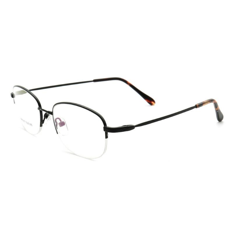 

Fashion Sunglasses Frames Women Round Eyeglasses For Men Metal Oval Flexible Half Rim Rx Glasses Memory Lightweight Classic Eyewear