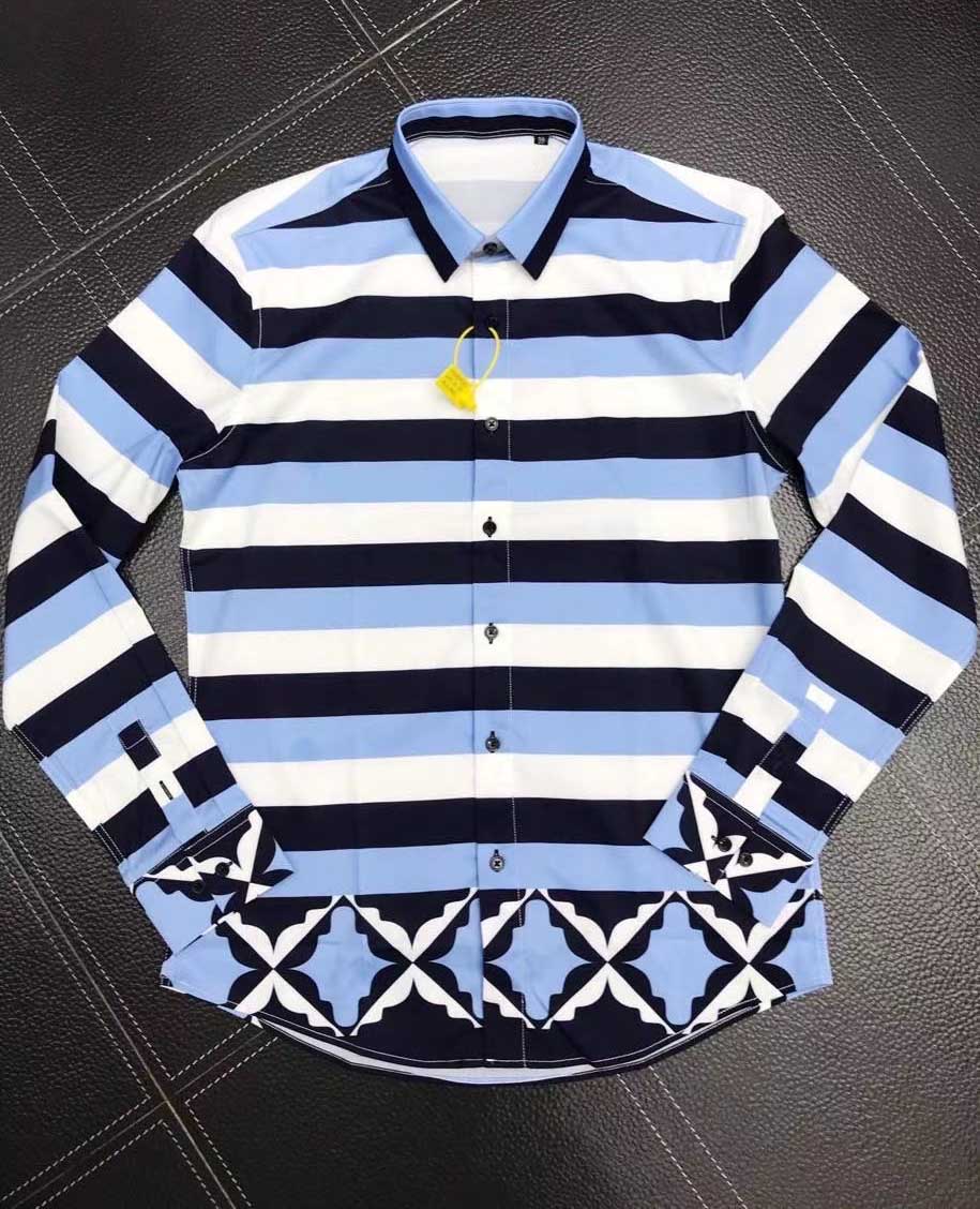 

Mens Designer Shirts Brand Clothing Men Long Sleeve Dress Shirt Hip Hop Style High Quality Cotton 2021New Arrival 132, As picture
