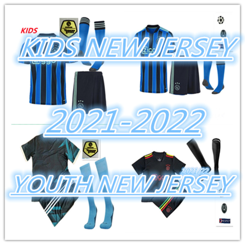 

TopSell KUDUS ANTONY BLIND PROMES TADIC NERES CRUYFF aJAx soccer jersey 21 22 kids kit+SOCKS football shirt uniforms away