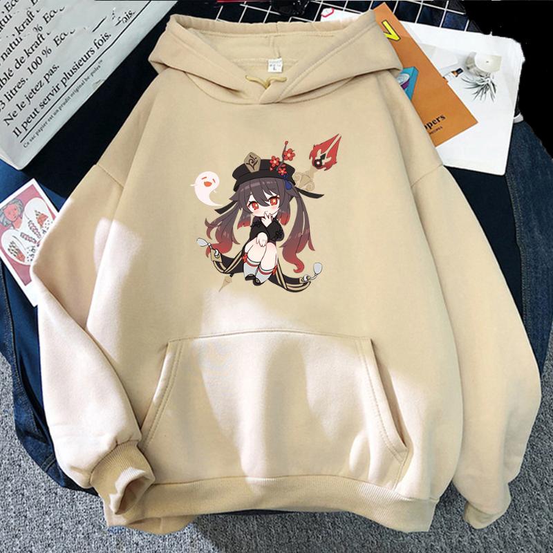 

Women's Hoodies & Sweatshirts Genshin-Women Casual Hoodie Anime Harajuku Streetwear Kawaii Hu Tao Graphic Sweatshirt Arrival 2021, 50831