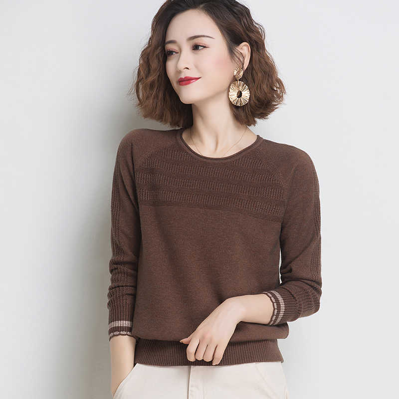 

pull femme hiver Women Sexy Sweater Jumpers Long Sleeve Hollow Out O Neck White Knt Sweater Pull Femme Sexy Sweater 210604, Red rust