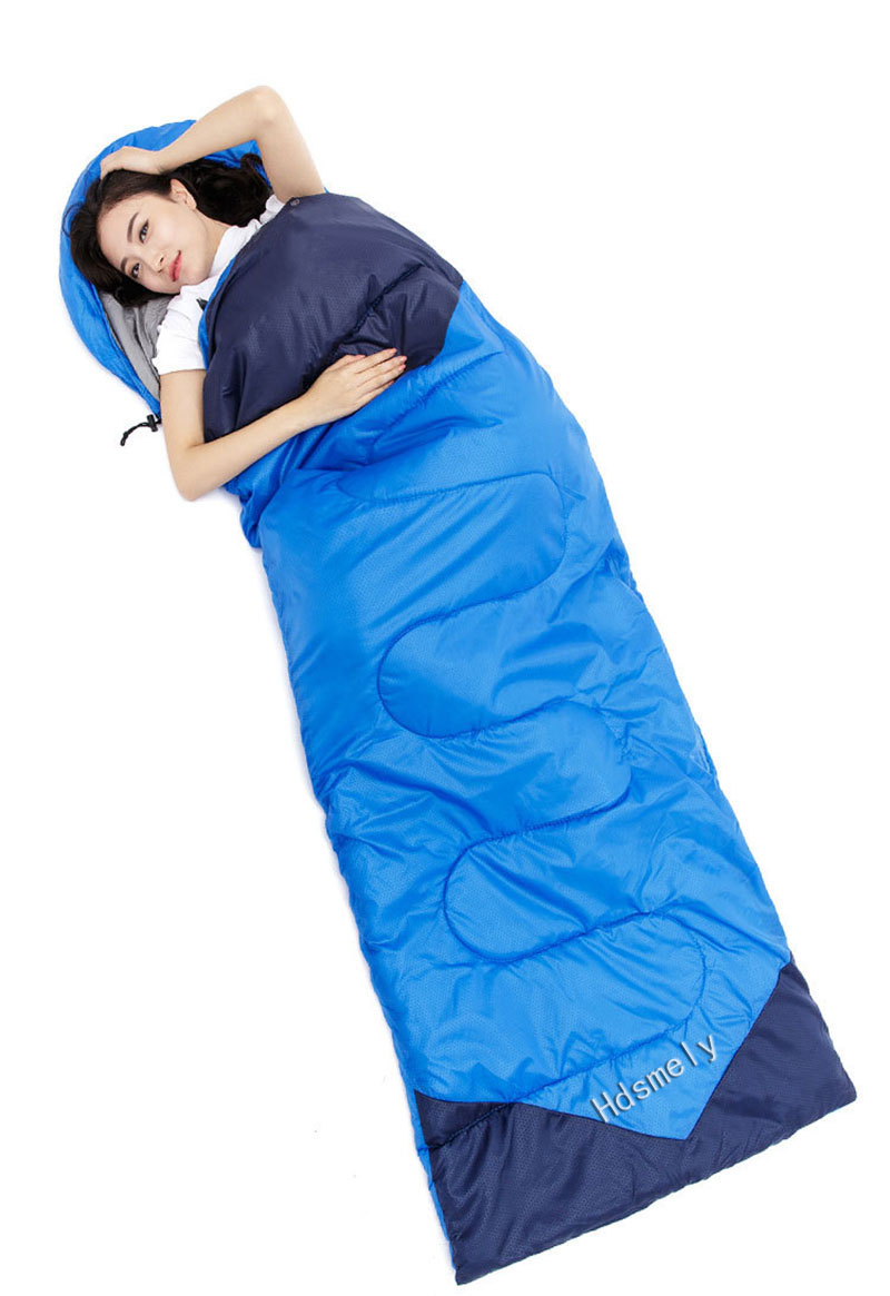

Hdsmely Outdoor camping envelope with hood sleeping tent warm adult bag