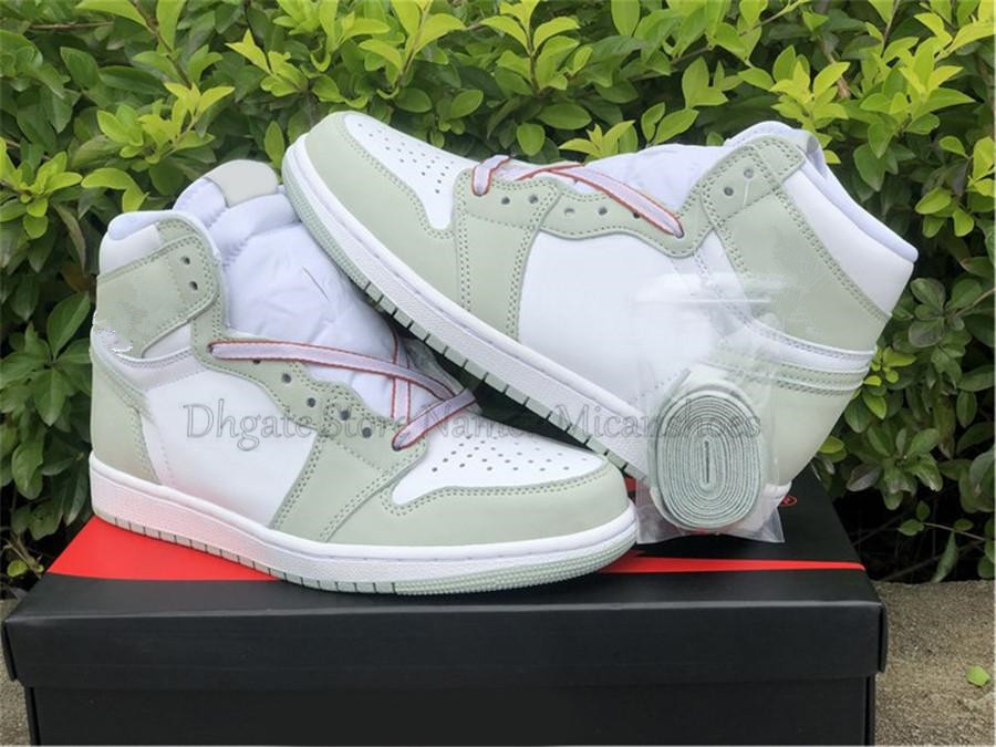 

Seafoam 1 High OG Wmns Outdoor Shoes Skate Trainers Mens Womens Basketball Lace-up Sports Designer Sneakers US5.5-13, No shoes