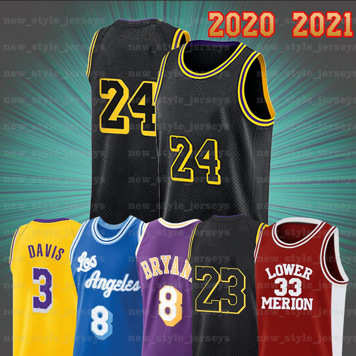

2021 Los Angeles Lakers Alex 4 Caruso Jersey LeBron 23 James Anthony 3 Davis Kyle Bryant Mens6, Men