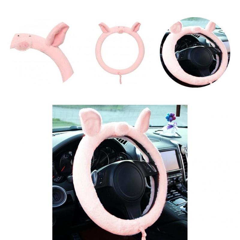 

Steering Wheel Covers Stylish Case Decorative Auto Styling Car Cover Pink Decoration Protector