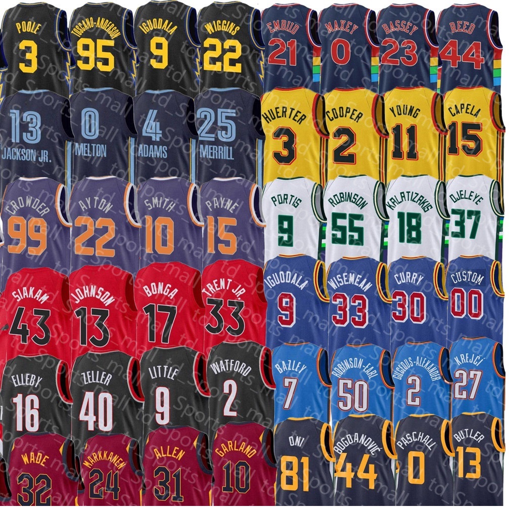 

2022 Atlantas Trae 11 Young hawk Basketball Jerseys Vintage phoenixs Chris 3 Paul sun Devin 1 Booker Steve 13 Nash Charles 34 Barkley City r, Black;red