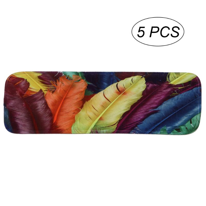 

Carpets 5pcs Non-slip Stair Carpet Treads Washable Tread Mat With Adhesive Tape And Rubber Backing(Pattern 19)