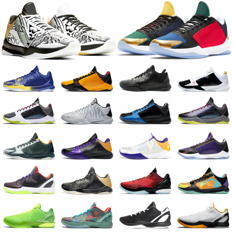 

Newest Mamba Zoom 6 Protro men basketball shoes All-Star Mambacita Alternate Bruce Lee 5 Rings Lakers mens trainers outdoor sports sneakers, 5 protro dark knight