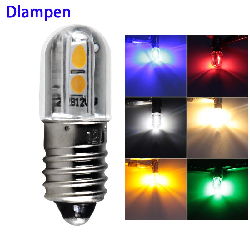 

Bulbs Bombillas Led Bulb E10 1W Dc 6V 12v 24v 36v 48v Indicator Lights Warning Light Signal Energy Saving Lamp Super Bright 3030 Chip