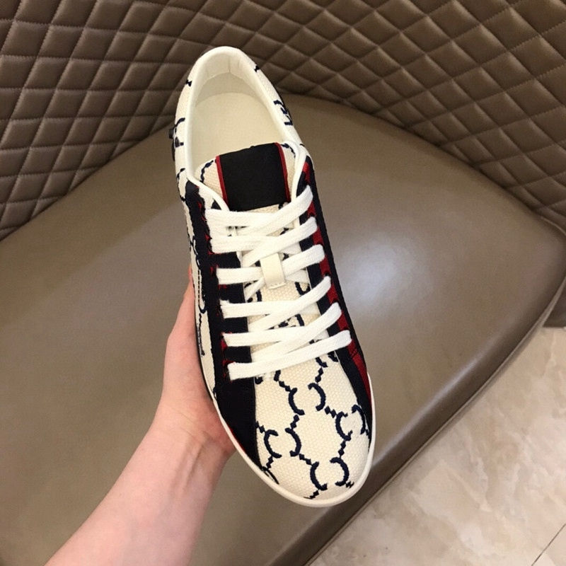 

2021 high-quality fashion sneakers ladies men's loafers low-top casual leather ace bee embroidery striped walking running sports training shoes, Black;red