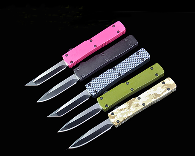 

5 With Blade Handle Small Auto Tactical Knife 440C Package Colors EDC Gift Retail Mini Knives Pocket Steel Box Hoisx