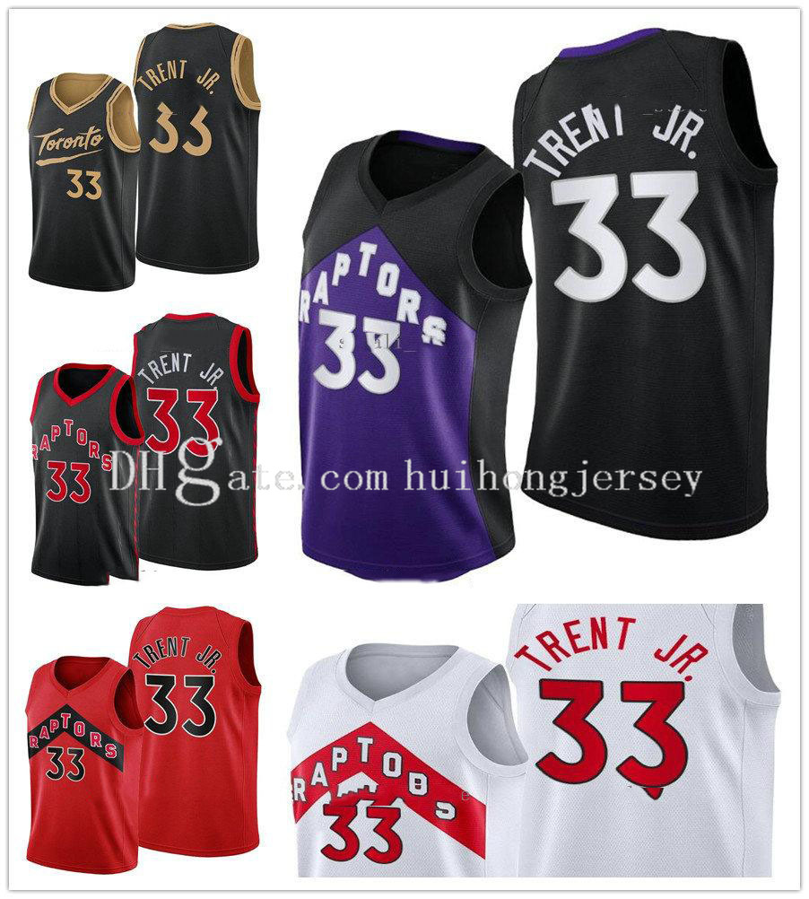 

2021 Basketball 33 Gary Trent Jr. Jerseys City Black Red White Earned Purple Wholesale Sports Shirts Fast Send, Brown