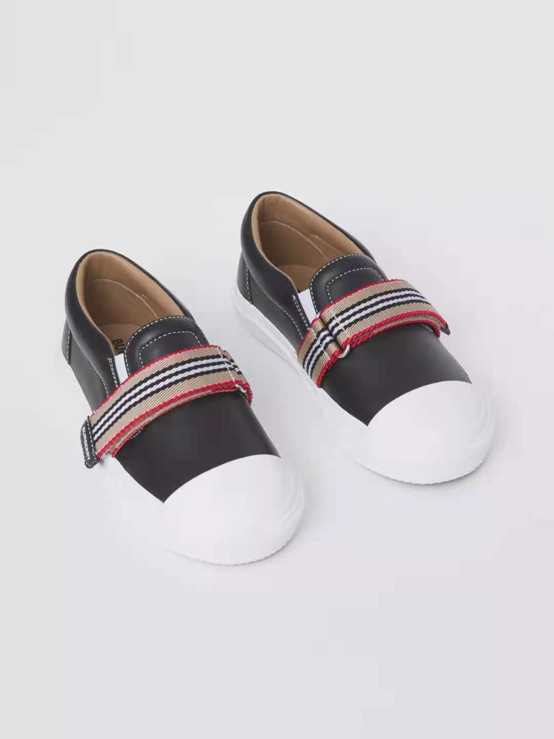 

boy soccer boots black color kids shoes wholesale leather vamp plaid designer white baby girls walking shoe eu 26-35, Customize