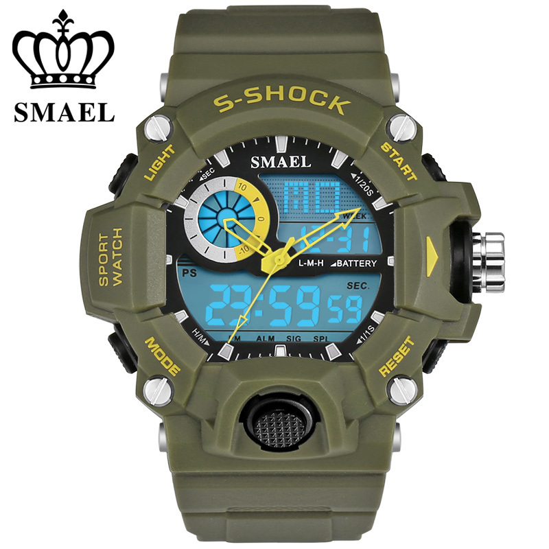 

New Brand Watches Men G Style Wateproof S Shock Sport Mens Watches Top Brand Luxury LED Digital-watch Military Army Wristwatches X0524, Red