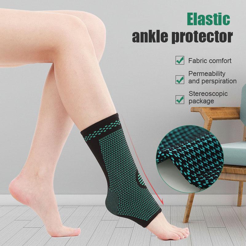 

Ankle Support 1pair Sport Protector Soft Breathable Foot Warp Brace Pad For Badminton Basketball SAL99, Beige