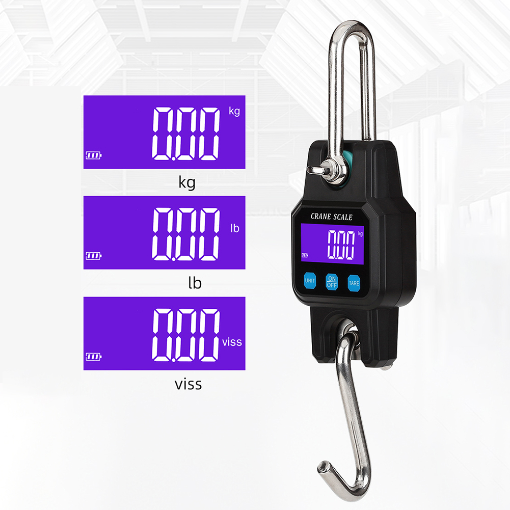 

LCD Display Bluetooth Digital Scales for Fishing Luggage Travel Electronic Weighting Hanging Scale with Backlight 300kg 50g