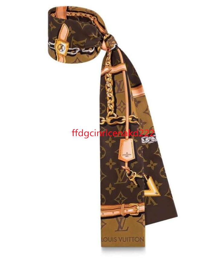 

012 lvlouisVitton womens headband Scarf Fashion Classic 100% real silk Scarves Classic hair band TOP qualtiy head Scarf