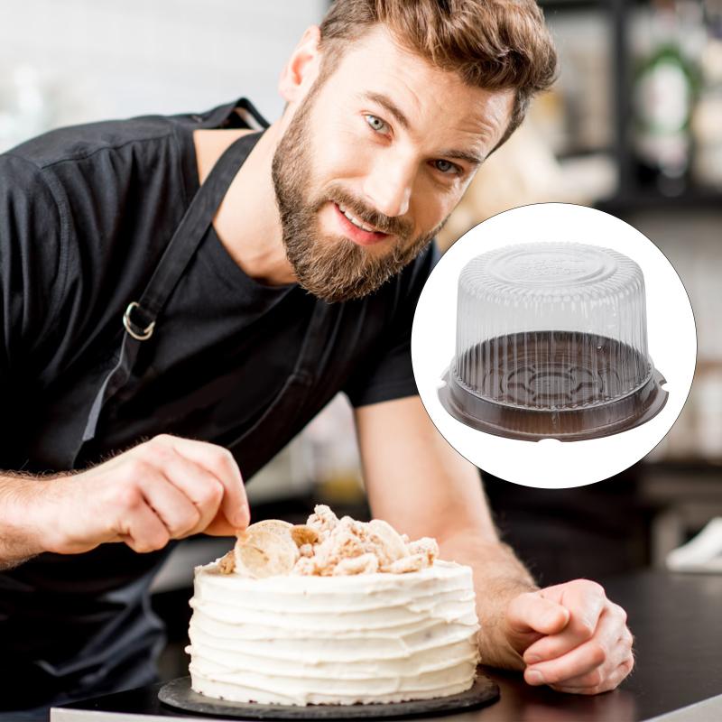 

Gift Wrap 100 Pcs Plastic Cake Boxes Food Packaging Transparent Storage Cases