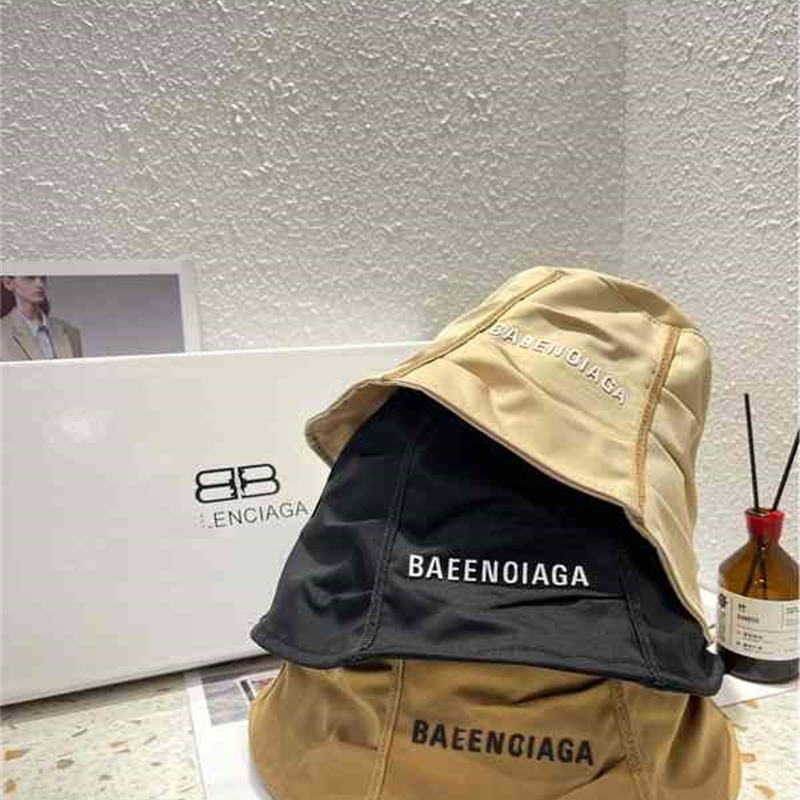 

hats balencaigas lovers Home B Paris correct net red summer ins versatile women's pleated Korean sunshade fisherman's hat Bucket Hat Baseball caps duck tongue cap, Khaki