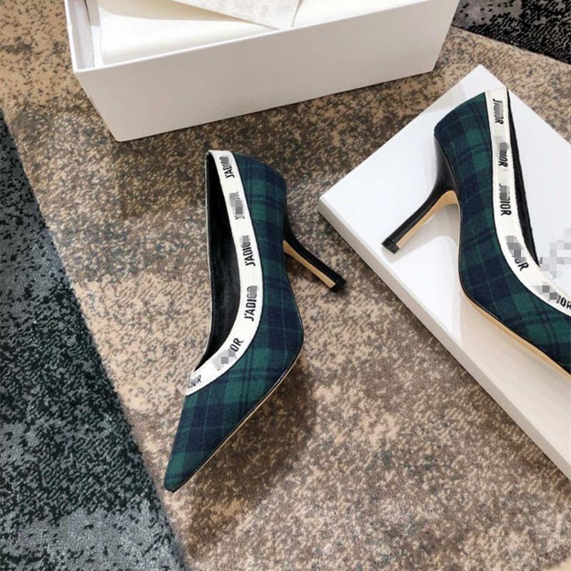 

2021 fashion boutique embroidered women's shoes, 1 . 0cm 6.5cm 10cm heel, elegant and charming 3, Black