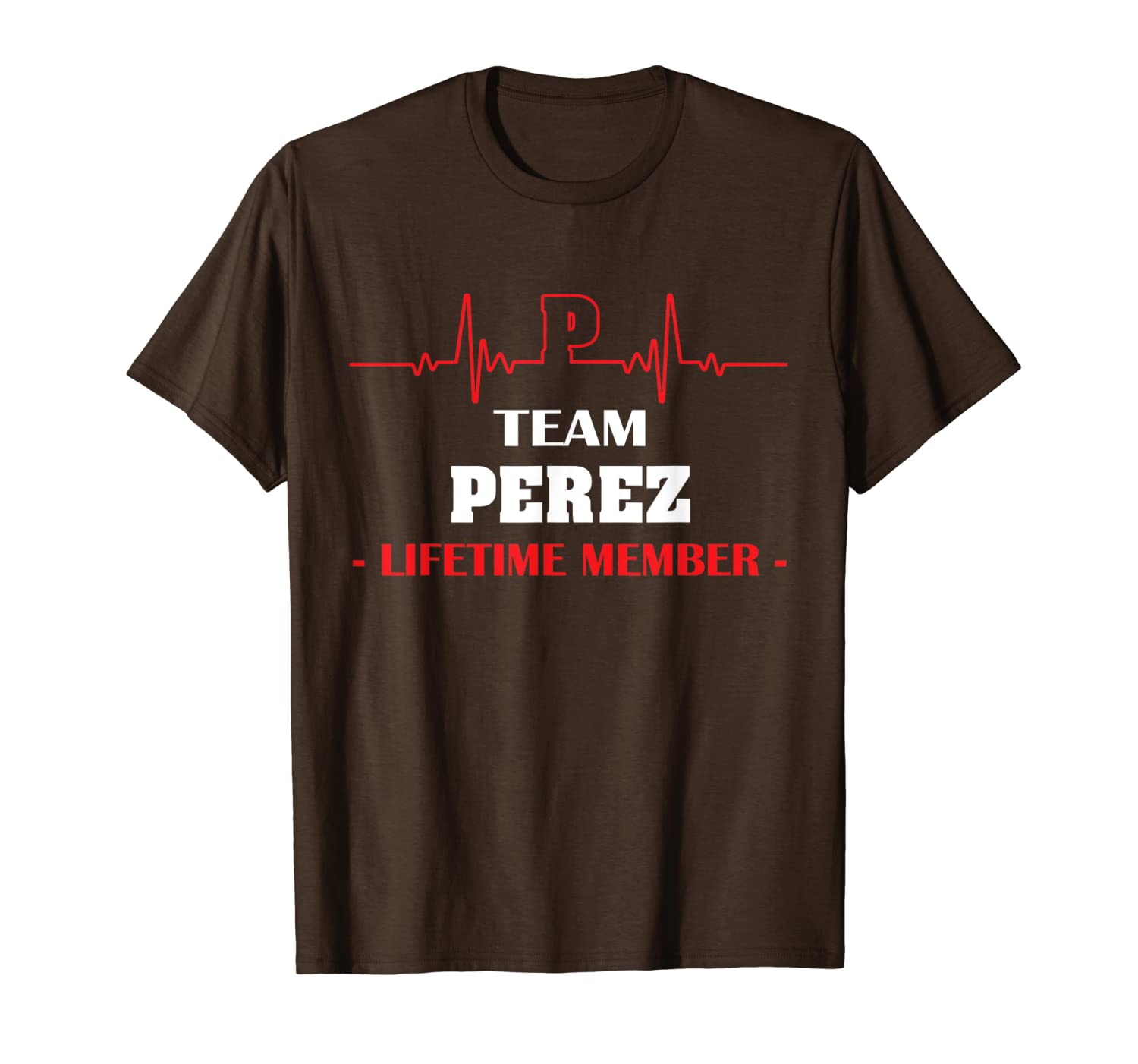 

team perez lifetime member name shirt father's day hearbeat, White;black