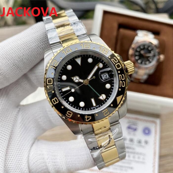 

Ceramic Men Watch 40mm Automatic Machinery Top High gold Quality Sports Calendar 2813 Movement Watches 316L Stainless Steel Luminous Waterproof Wristwatch, As pic