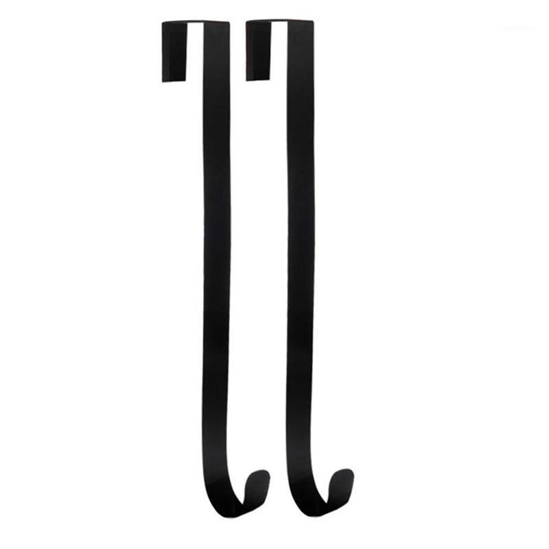 

Party Decoration 2 Pack Front Door Wreath Hanger Hook Iron 15 Inch Over The For Christmas And Hanging Clothing Towels