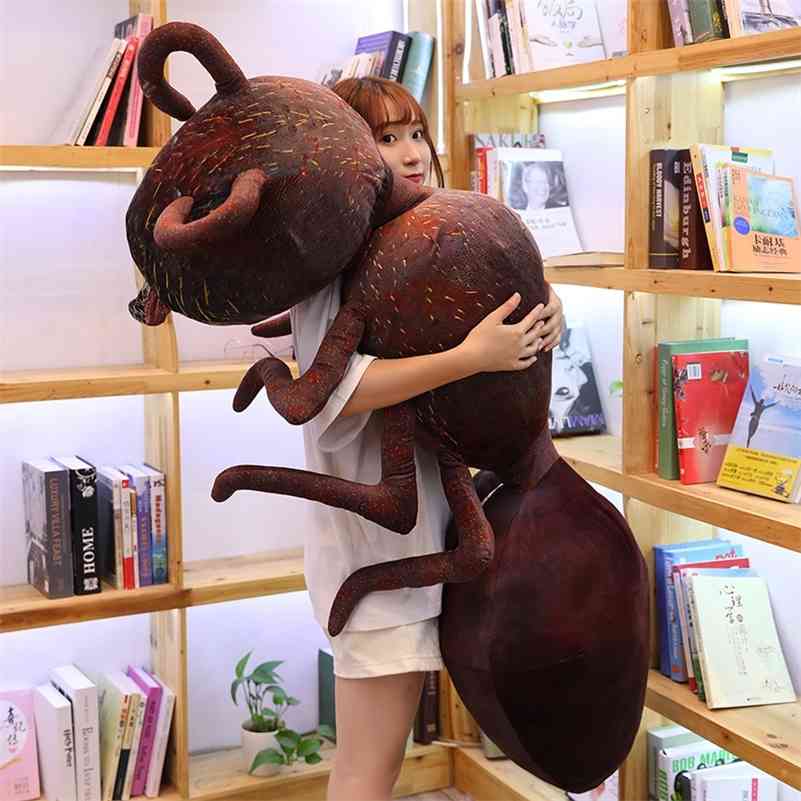 

Giant Plush Red Ant Stuffed Soft Mini Animal Toy Creative Plushie Insect Decor Kids Boys Girls Grownups Gift 46/70/100cm 201214, Dark red