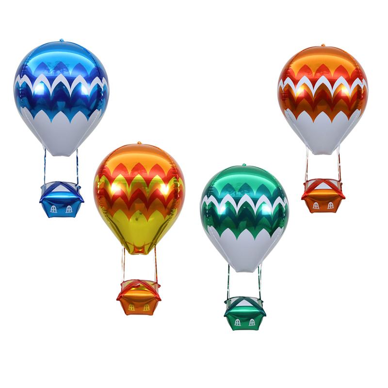 

24 Inches 4D Aluminum Balloon Birthday Wedding Shopping Mall Activities Decoration 5 / package, Gold and orange